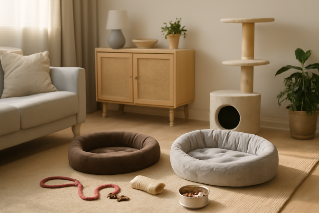 ペットとの暮らしを準備するリビング用品